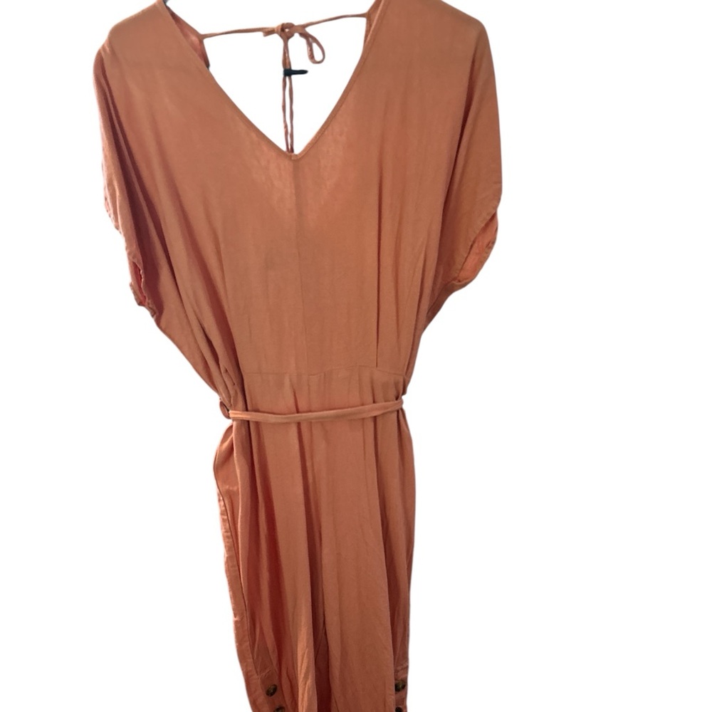 Elegant Orange Women's Jumpsuit PTP 22.5 L-49, I 20